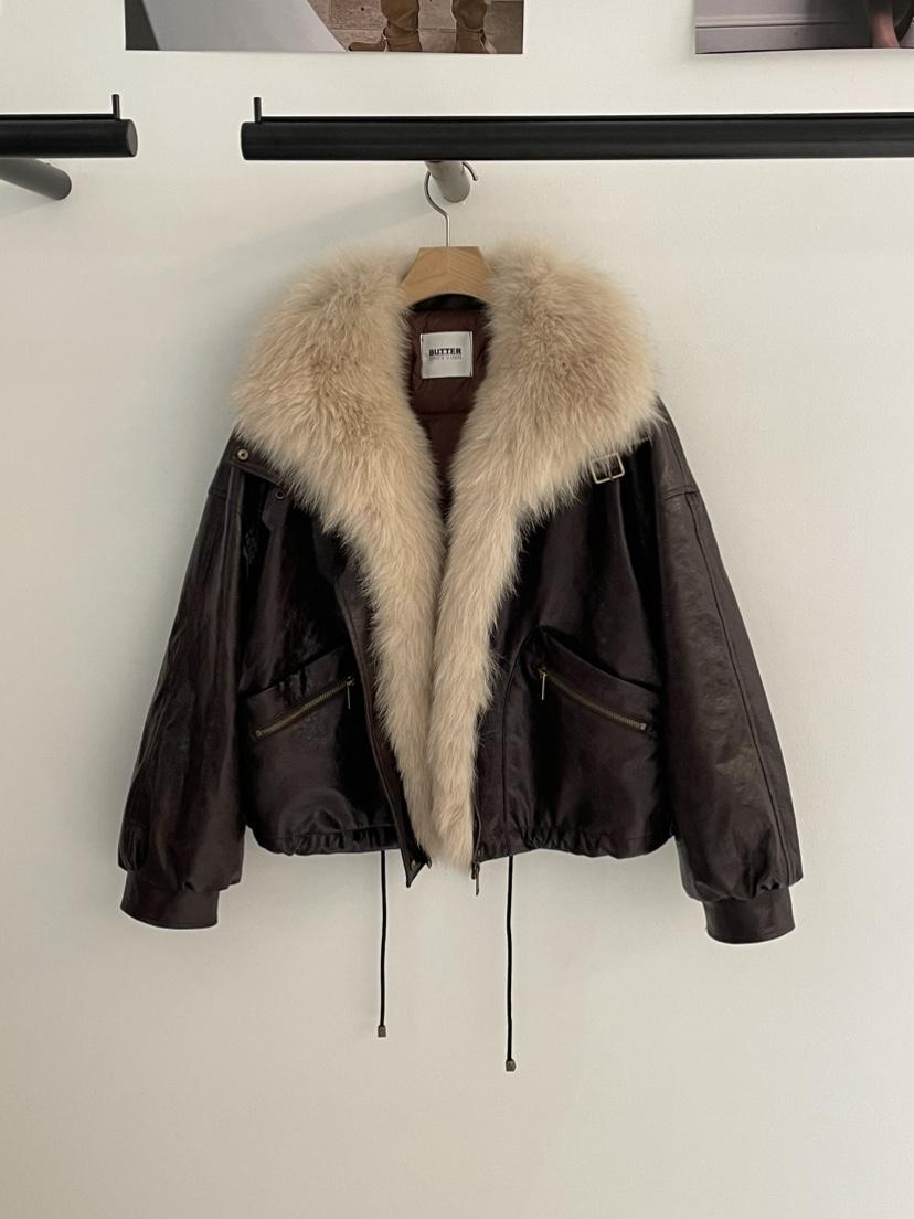 BUTTER-P東大門㊣代購女裝新品25秋冬人氣短款羽絨服填充鵝絨BUTTER-P短款羽絨服