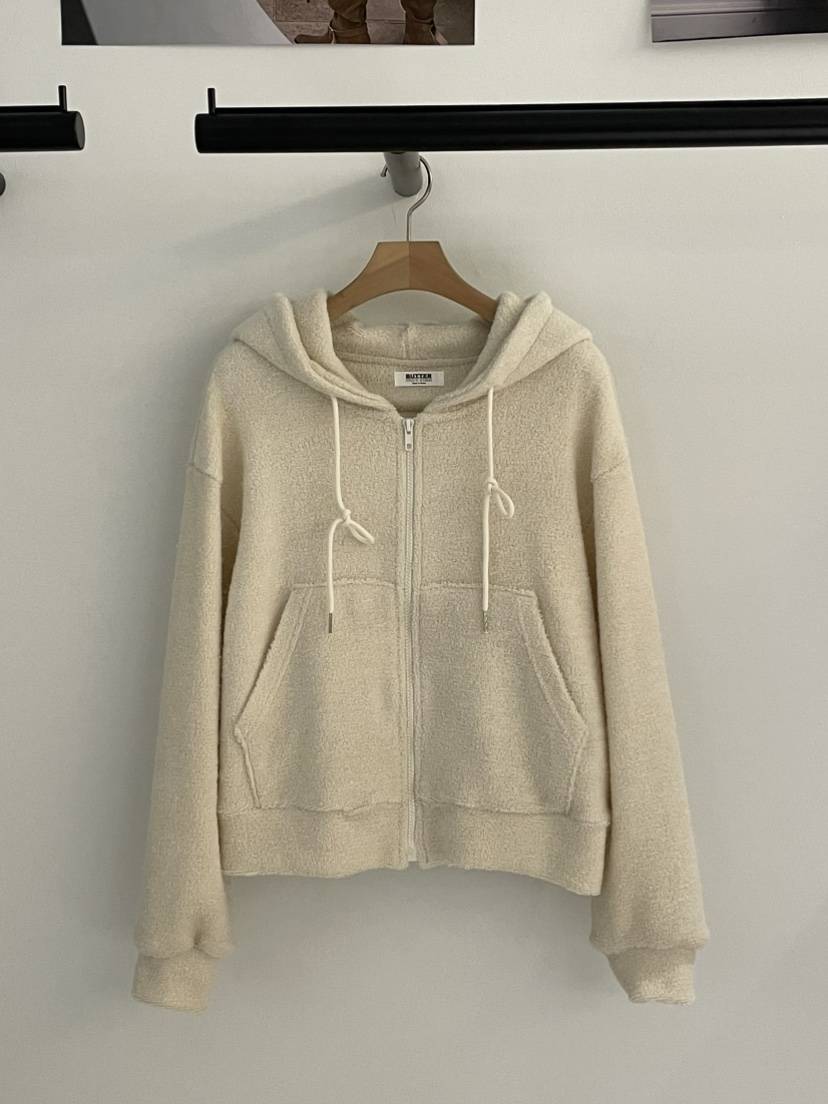 BUTTER-P東大門㊣代購女裝新款職業熱賣休閑25秋冬夾克拉鏈兜帽BUTTER-P夾克