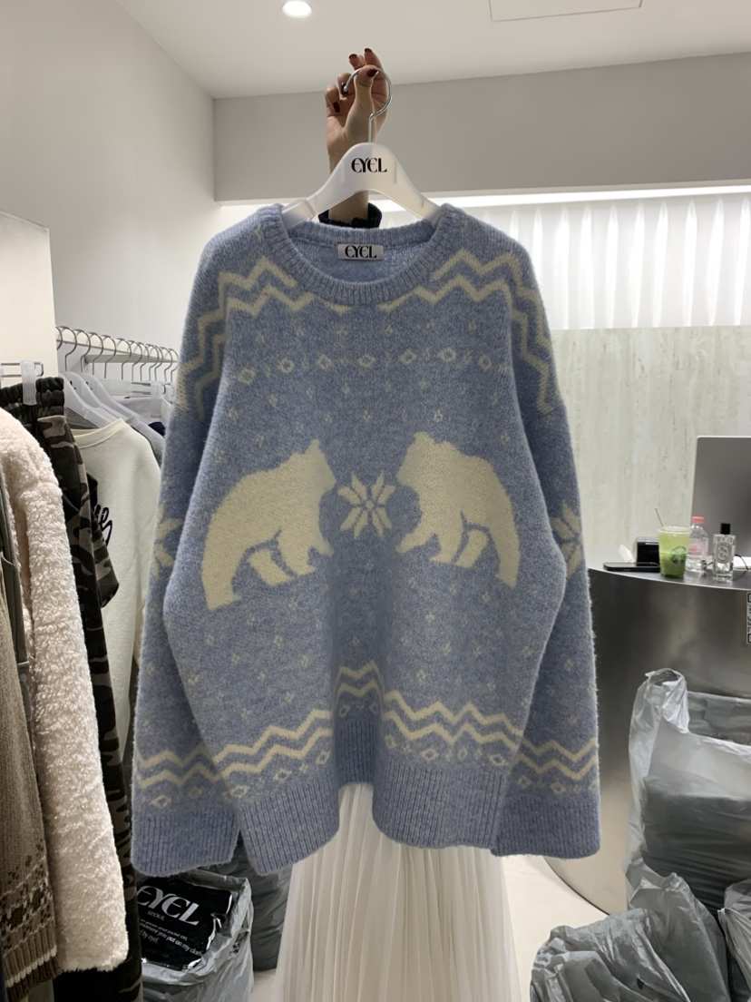 EYEL韓國直郵㊣女裝新款人氣職業推薦時尚25秋冬熱賣針織衫EYEL針織衫