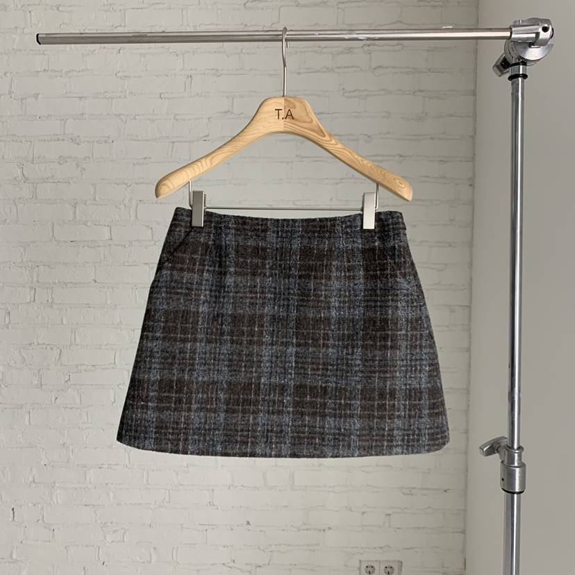 THE ABLE韓國直郵㊣女裝新款休閑時尚人氣真品短裙羊毛格紋THE ABLE/TA短裙