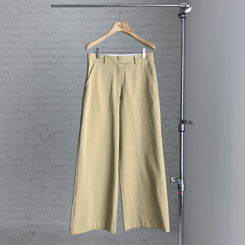 THE ABLE韓國直郵㊣女裝新品熱賣時尚推薦人氣休閑褲斜紋棉布THE ABLE/TA休閑褲