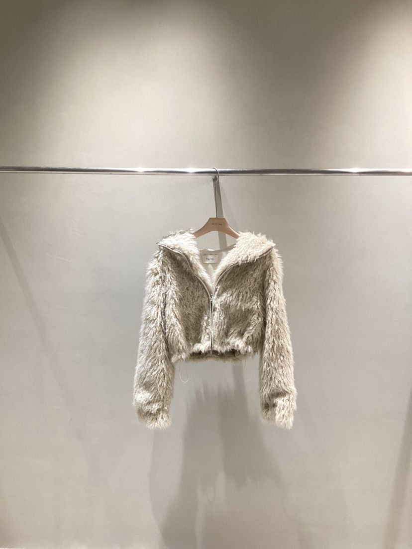 NEAR LEAP-P東大門㊣代購女裝新款推薦時尚25秋冬夾克皮草連帽NEAR LEAP夾克