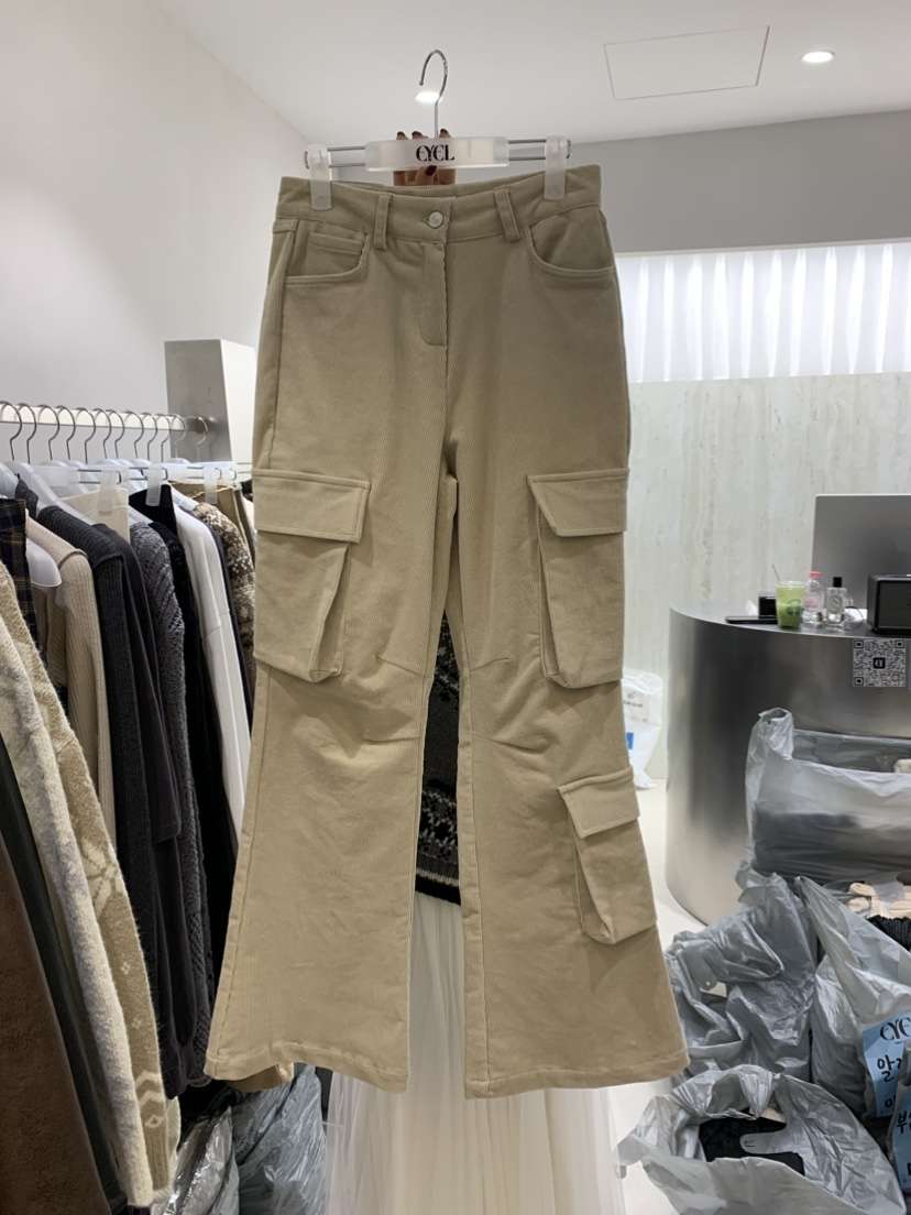 EYEL韓國代購㊣女裝新品25秋冬熱賣時尚職業休閑休閑褲工裝EYEL休閑褲