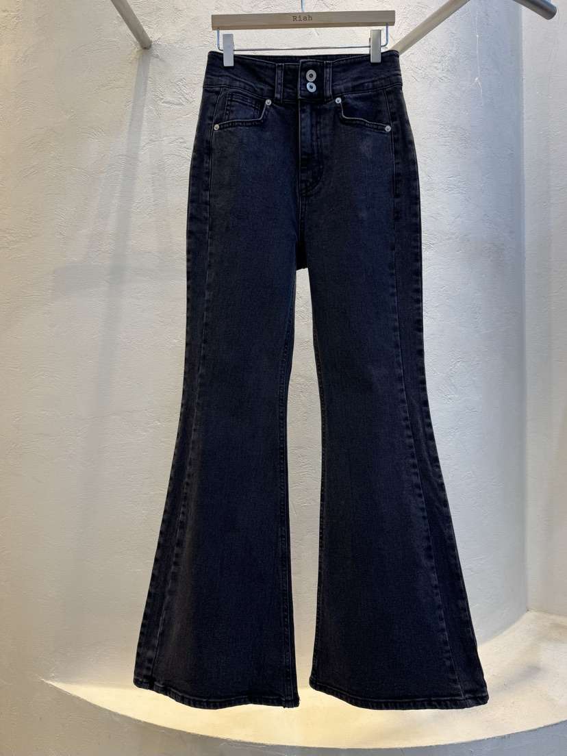 RIAH韓國直郵㊣女裝新款熱賣職業人氣休閑推薦真品牛仔褲兔子RIAH牛仔褲