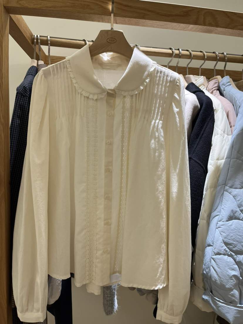 TIZZI東大門㊣實拍女士新品時尚25秋冬職業休閑推薦襯衫蕾絲衫TIZZI襯衫/蕾絲衫