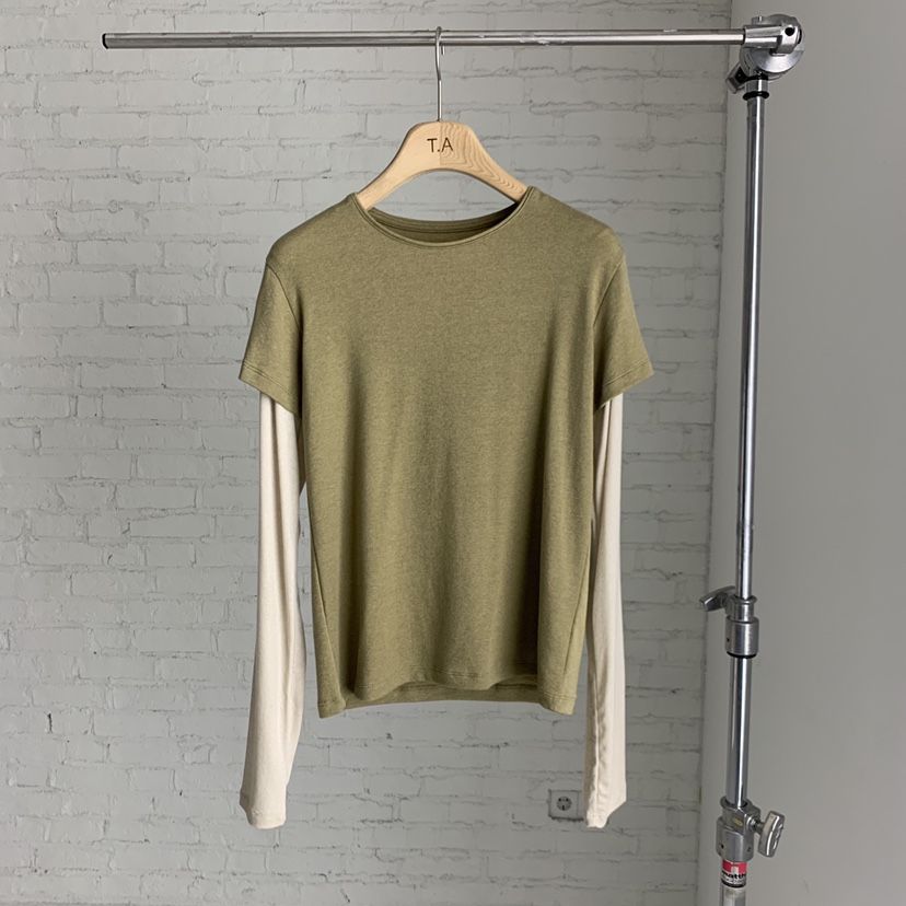 THE ABLE東大門㊣直郵女裝新款25秋冬職業休閑長袖T恤羊毛THE ABLE/TA長袖T恤