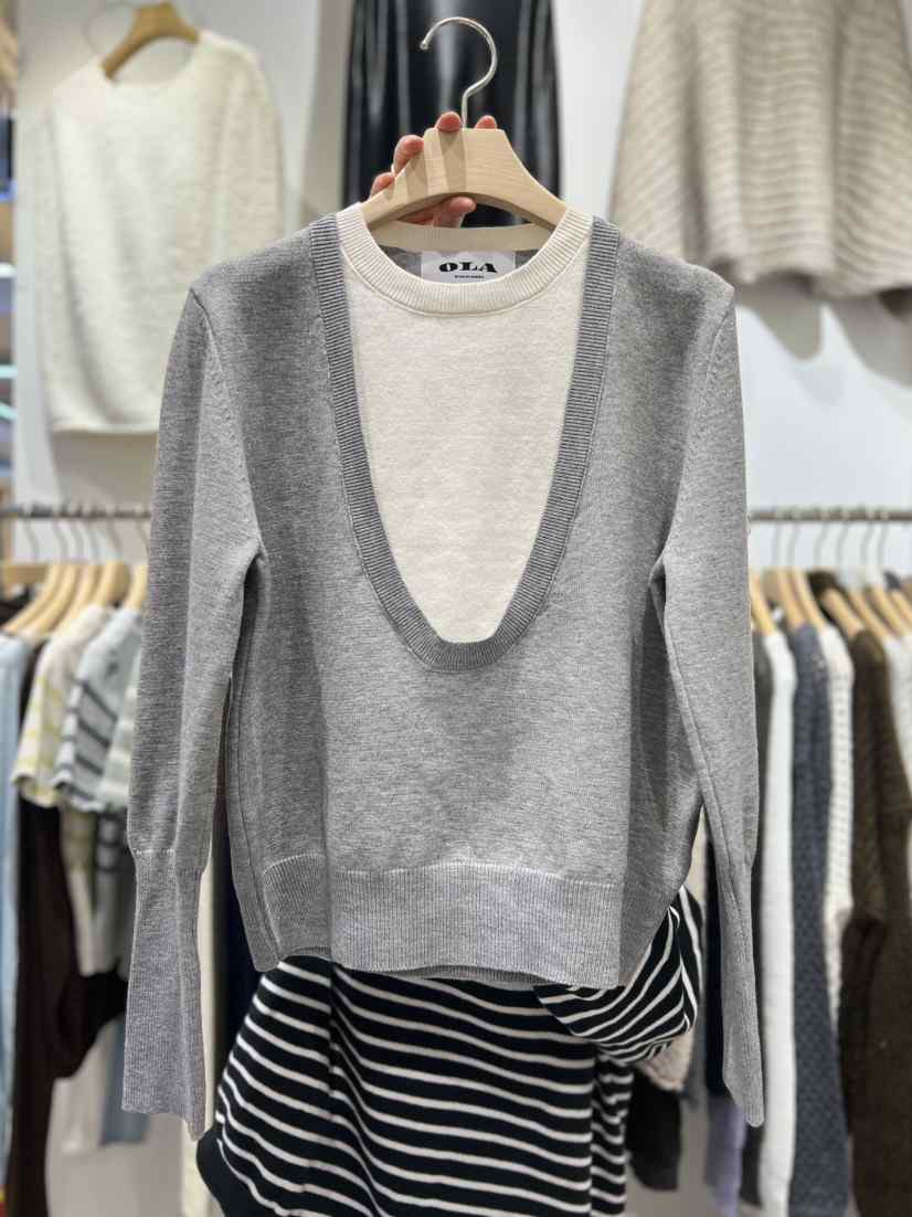 OLA韓國直郵㊣女士新款人氣職業時尚25秋冬休閑熱賣推薦針織衫mellor/OLA針織衫