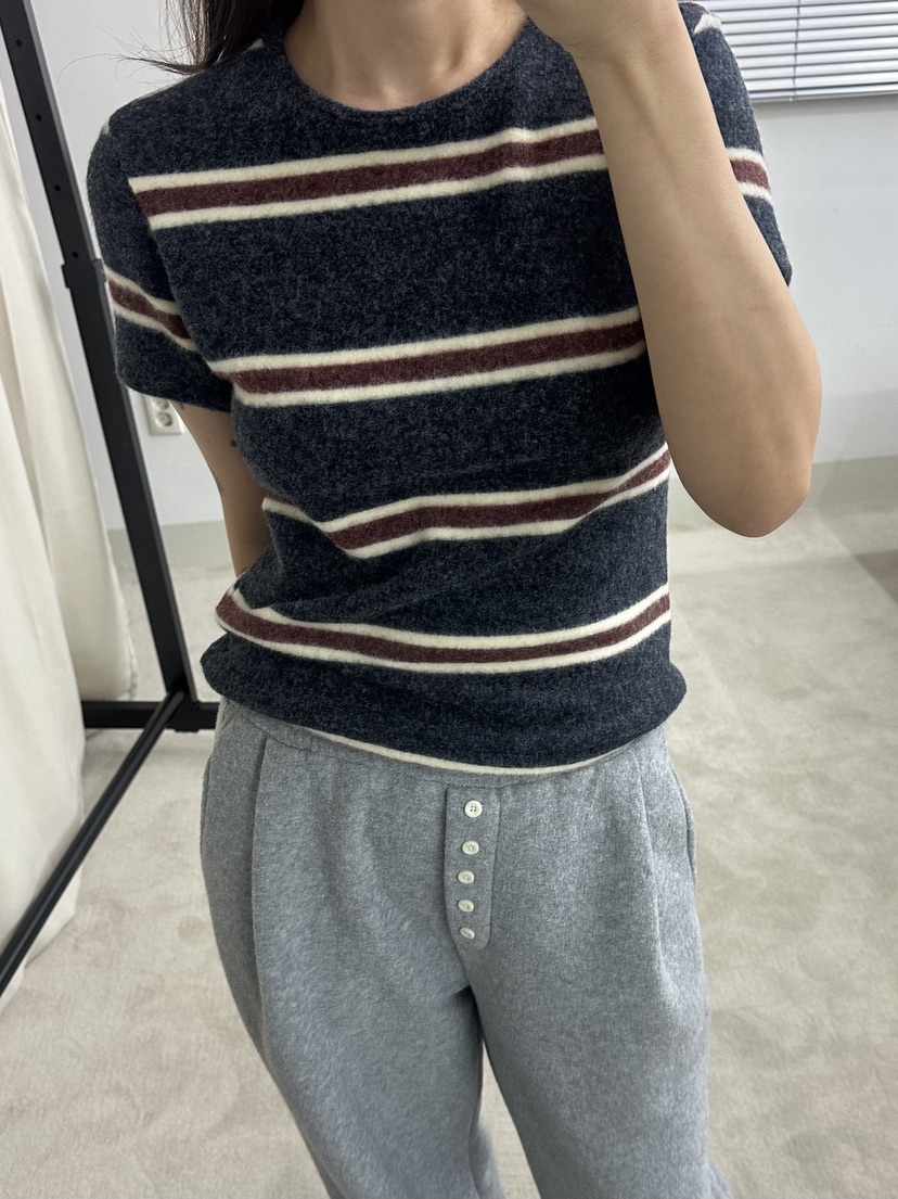 MURS韓國代購㊣女士新品真品時尚推薦25秋冬職業人氣休閑T恤MURST恤