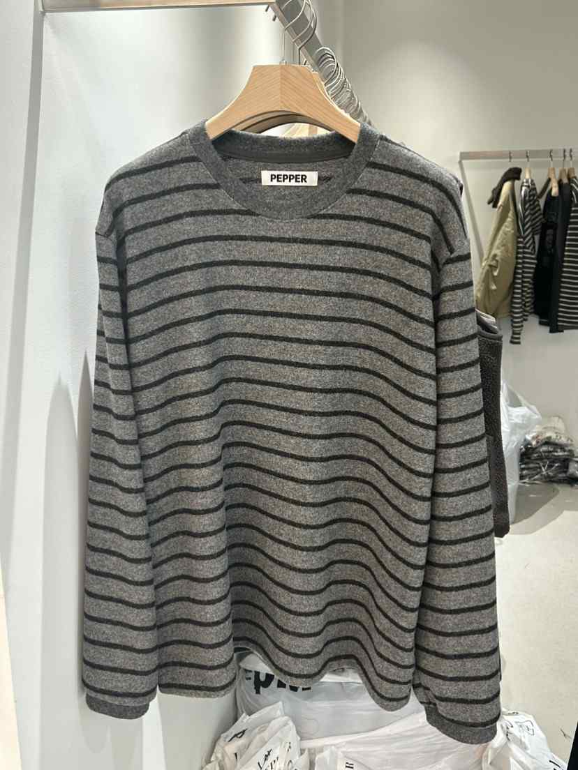 PEPPER-L東大門㊣實拍女士新品時尚休閑職業真品長袖T恤羊毛PEPPER長袖T恤