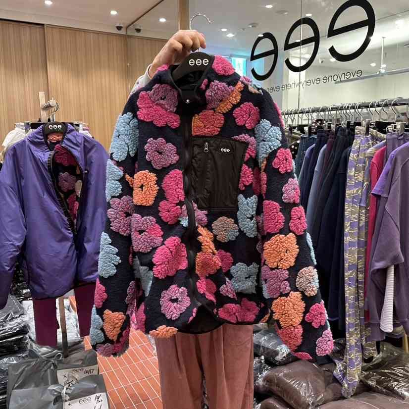 E/E/E東大門㊣代購女士新品真品職業時尚25秋冬夾克兩面穿E/E/E夾克