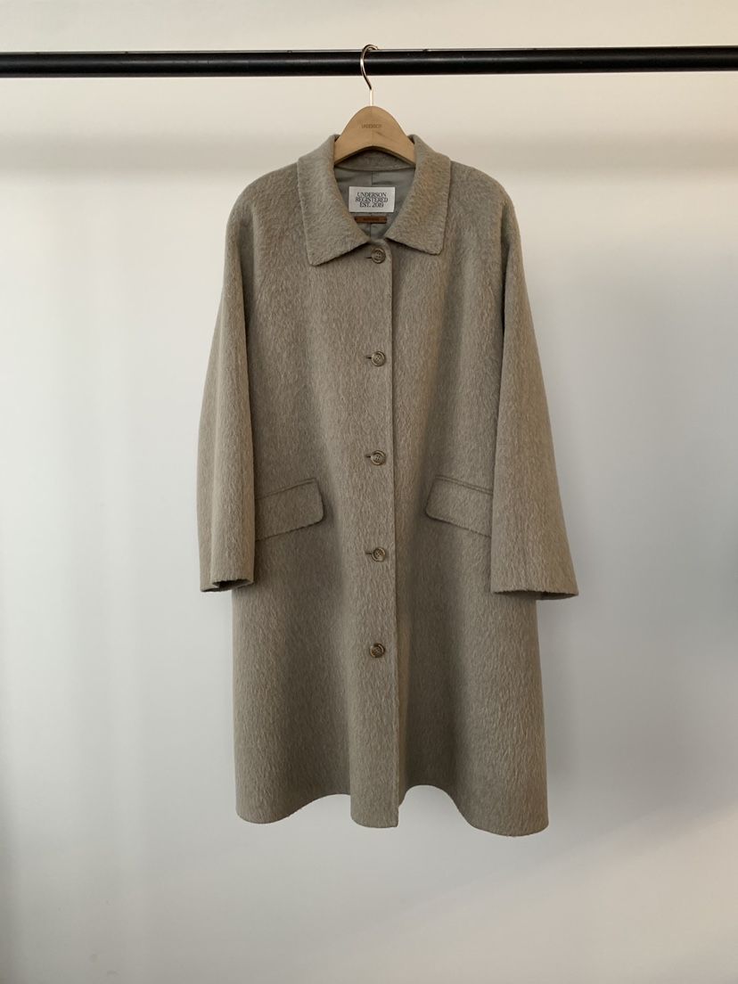 UNDERSON韓國代購㊣女士新款人氣真品時尚熱賣推薦中長款大衣UNDERSON中長款大衣