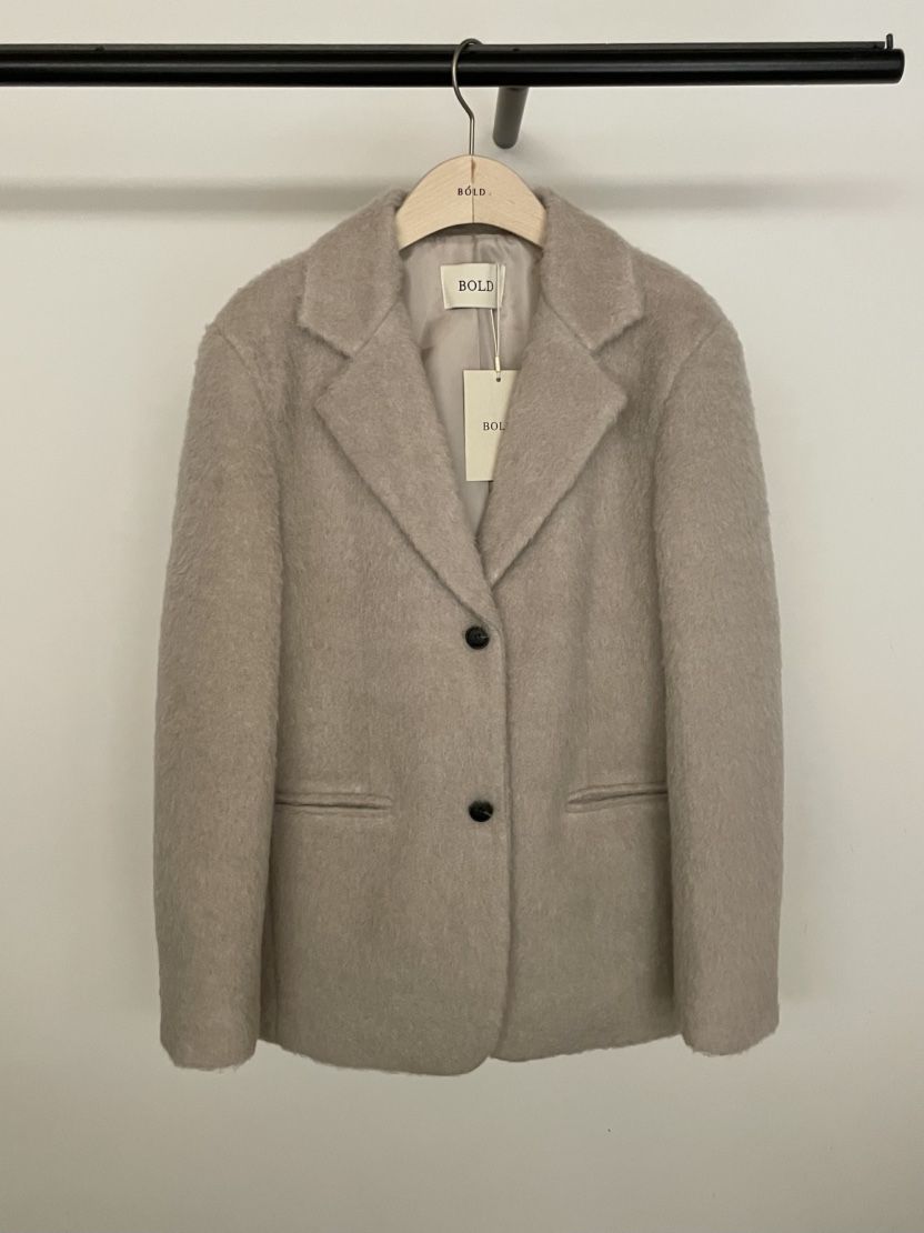 BOLD-A韓國直郵㊣女士新款職業推薦真品休閑25秋冬夾克羊毛RE BOLD夾克