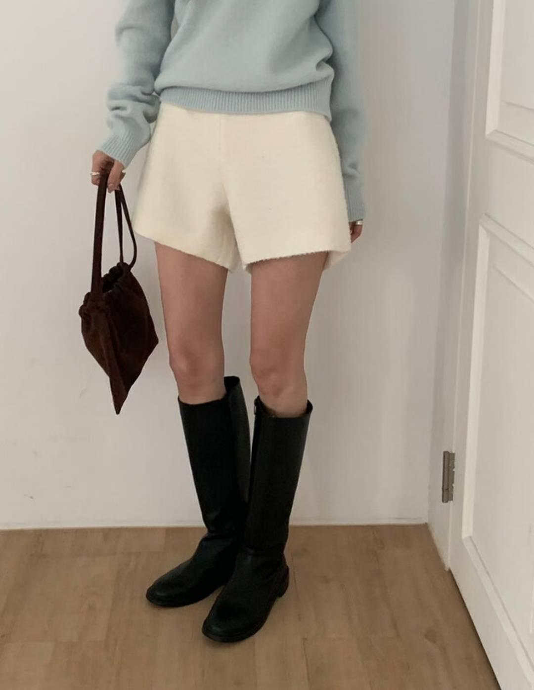 I_HOUR韓國直郵㊣女士新款25秋冬真品職業人氣熱賣休閑短褲i hour短褲