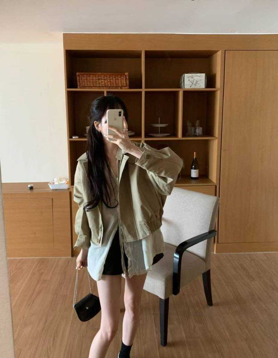 I_HOUR東大門㊣直郵女士新品人氣25秋冬休閑熱賣推薦職業夾克i hour夾克