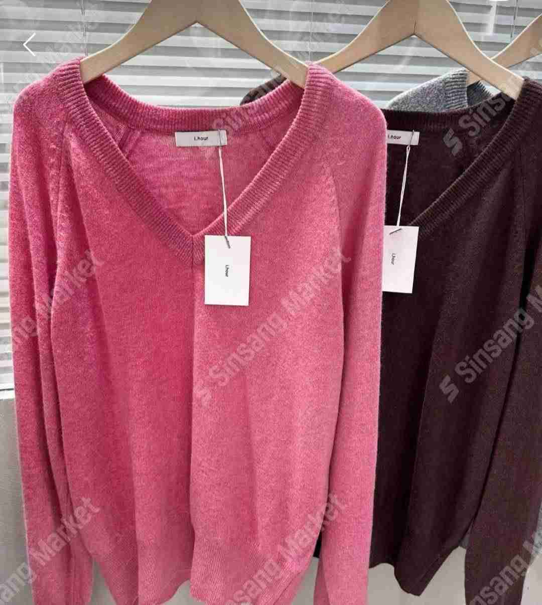 I_HOUR韓國直郵㊣女裝新款熱賣真品職業休閑25秋冬時尚針織衫i hour針織衫