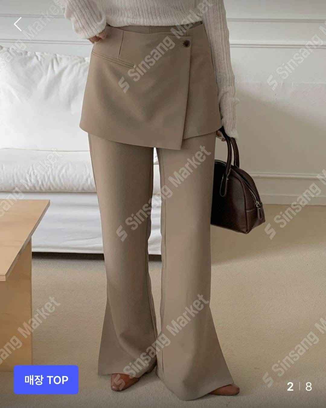 I_HOUR東大門㊣實拍女士新品人氣職業休閑25秋冬真品推薦裙褲i hour裙褲