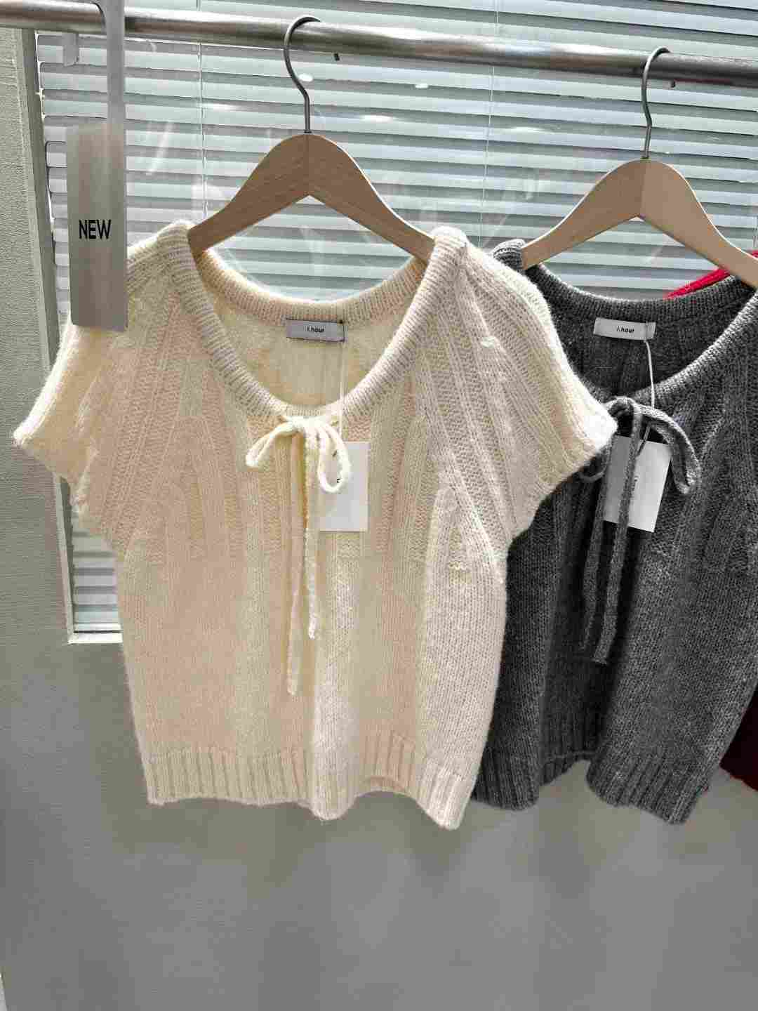 I_HOUR東大門㊣代購女裝新款推薦熱賣25秋冬職業時尚針織衫i hour針織衫