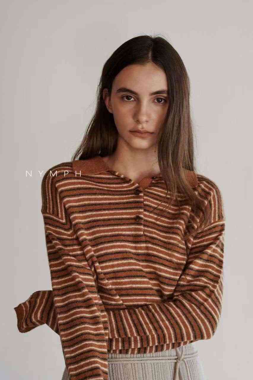 NYMPH東大門㊣實拍女士新款人氣休閑真品熱賣職業時尚針織衫NYMPH針織衫