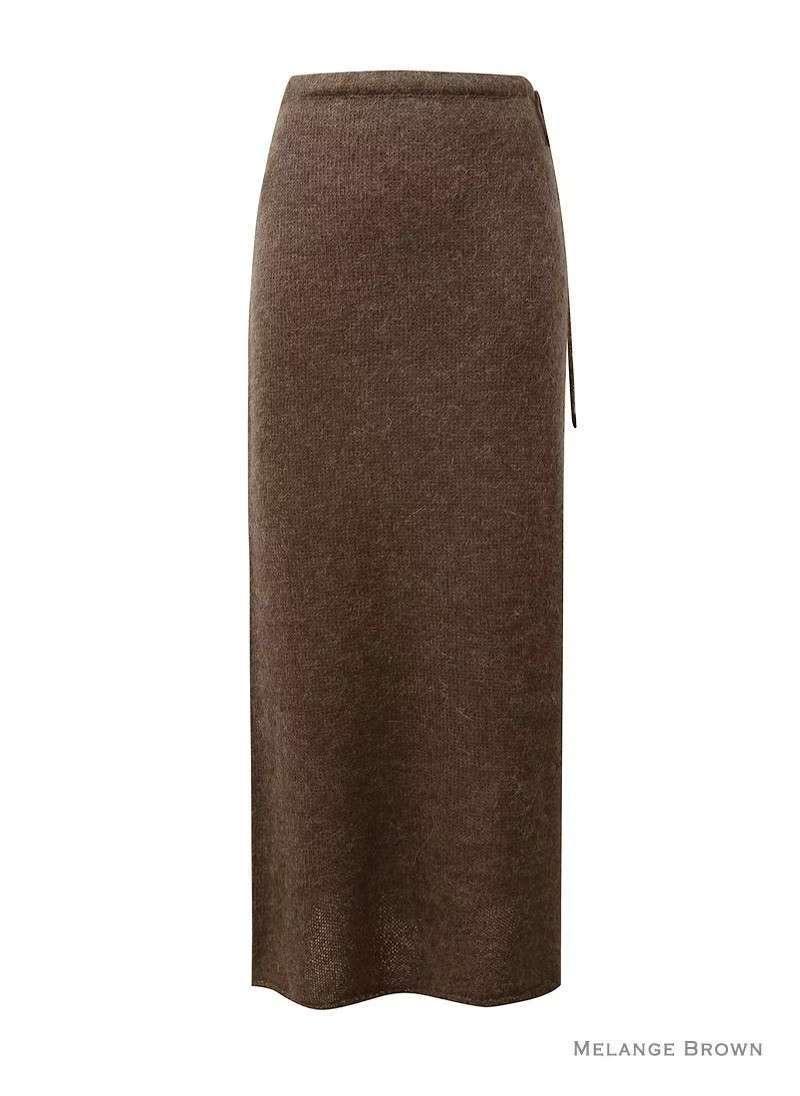 NYMPH韓國代購㊣女士新款時尚25秋冬人氣真品推薦熱賣休閑長裙NYMPH長裙