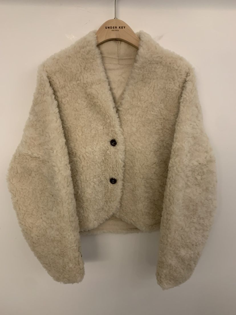 UNDER KEY東大門㊣實拍女裝新款熱賣真品休閑短款大衣羊毛衫UNDER KEY短款大衣