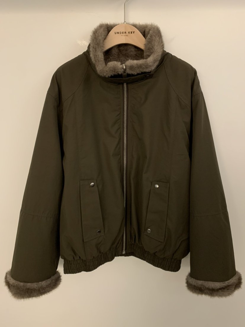 UNDER KEY韓國代購㊣女士新品時尚休閑真品職業推薦夾克雙面UNDER KEY夾克