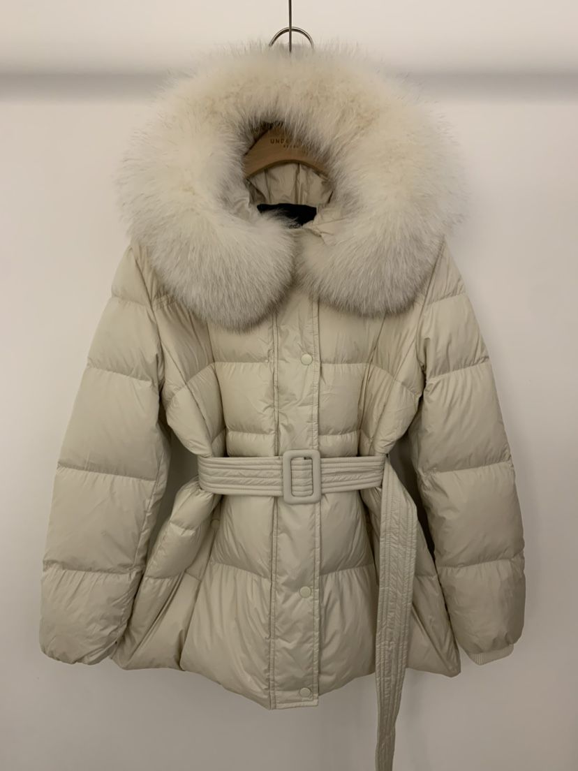 UNDER KEY韓國直郵㊣女裝新款真品休閑時尚短款羽絨服含腰帶UNDER KEY短款羽絨服