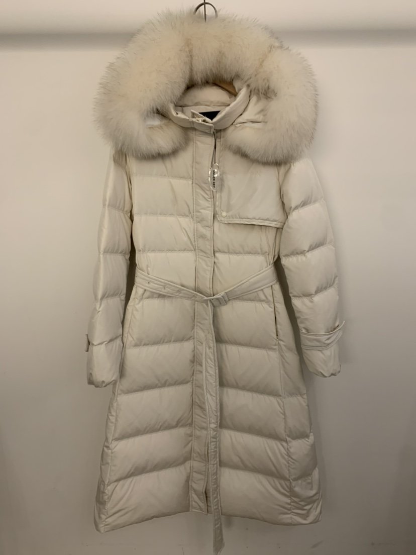 UNDER KEY東大門㊣直郵女士新款真品長款羽絨服含腰帶狐貍UNDER KEY長款羽絨服