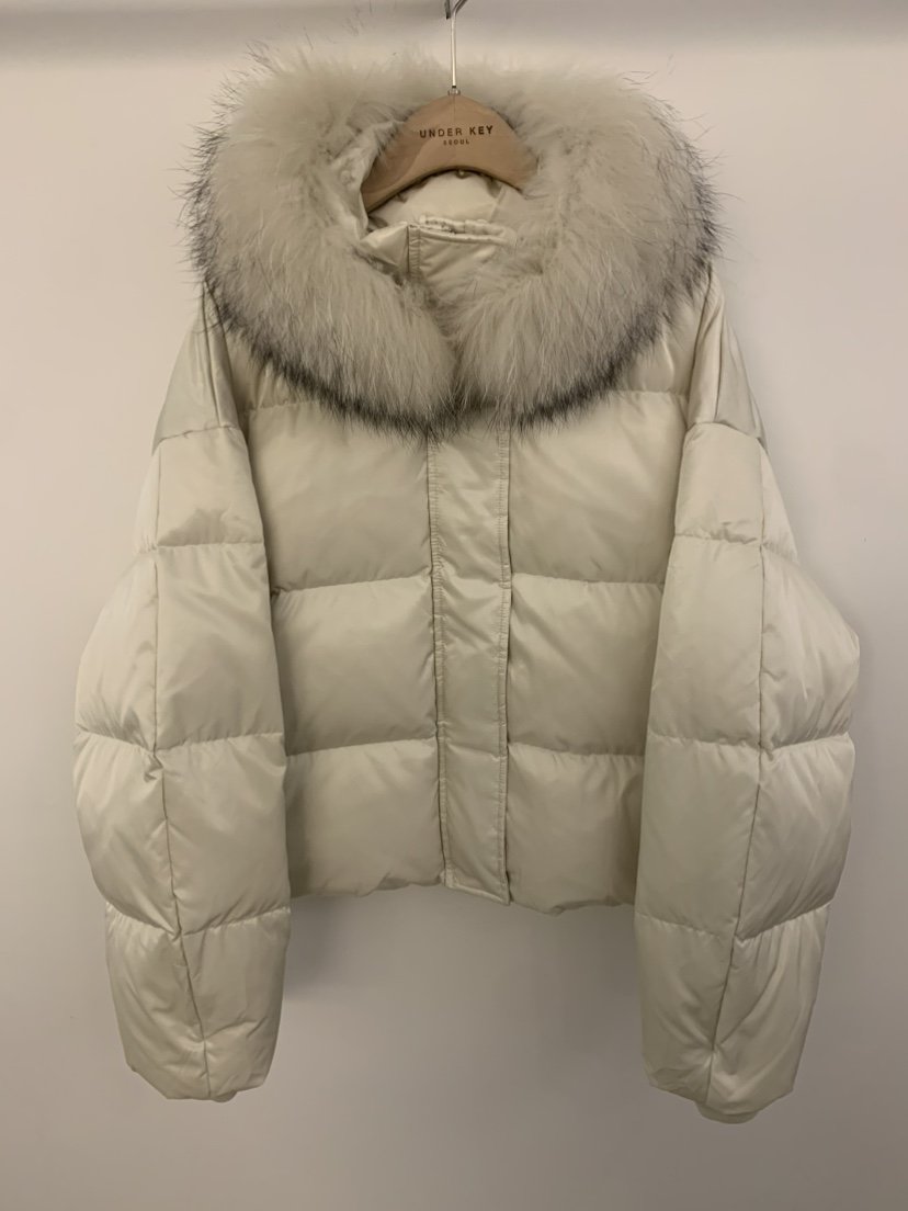 UNDER KEY韓國直郵㊣女士新品真品人氣休閑短款羽絨服浣熊UNDER KEY短款羽絨服