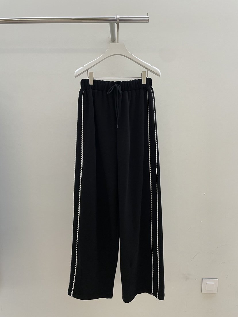 PEBBLE東大門㊣實拍女士新款真品25秋冬休閑熱賣休閑褲蕾絲PEBBLE/LAYER休閑褲