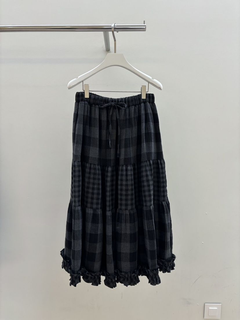 PEBBLE韓國直郵㊣女士新品熱賣休閑推薦25秋冬職業真品長裙PEBBLE/LAYER長裙