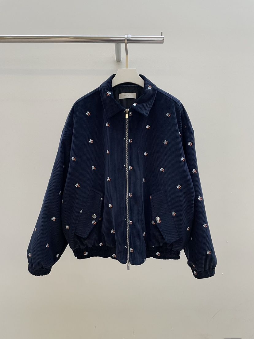 PEBBLE韓國代購㊣女士新款熱賣時尚職業休閑25秋冬夾克刺繡PEBBLE/LAYER夾克