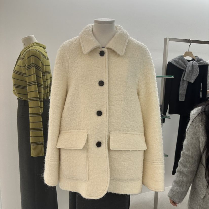 WRITTEN BY韓國代購㊣女士新款推薦時尚職業人氣真品短款大衣WRITTEN BY短款大衣