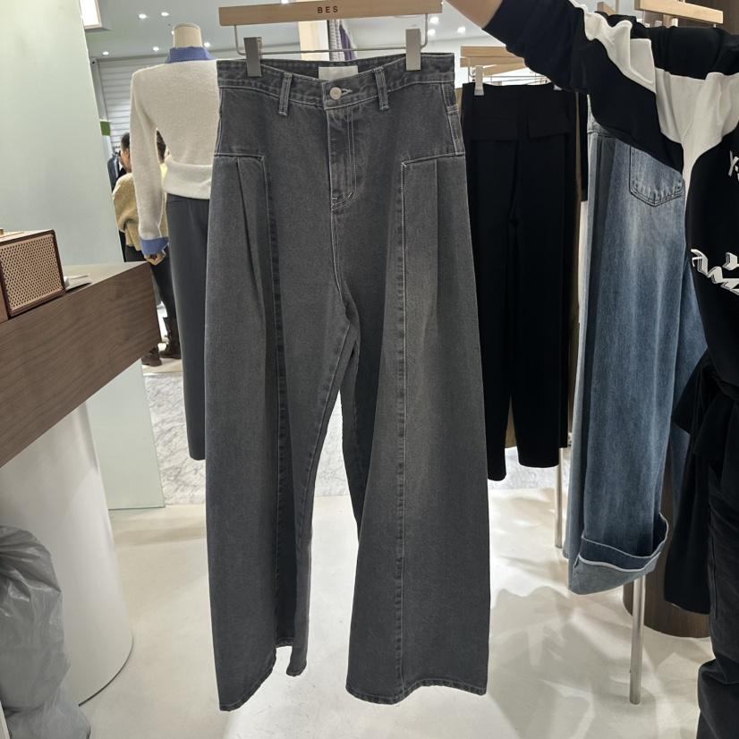 BES韓國直郵㊣女士新品25秋冬真品推薦職業人氣熱賣時尚牛仔褲BES SEOUL牛仔褲