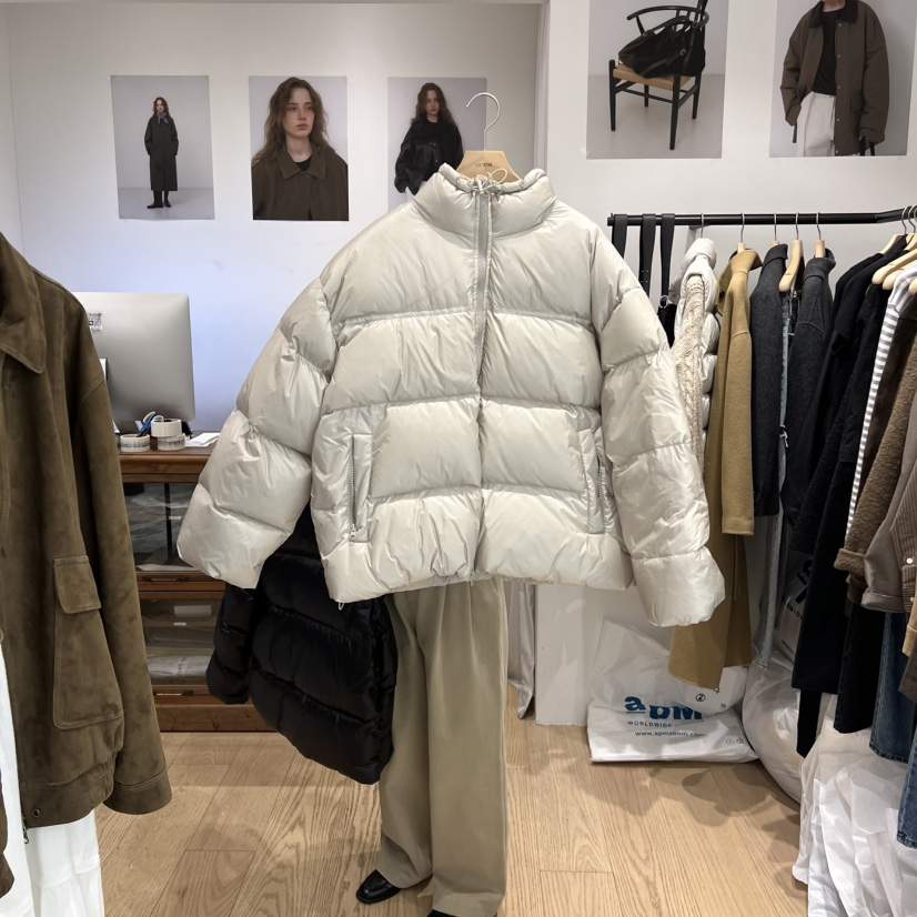 OURIN東大門㊣代購女裝新品真品25秋冬推薦短款羽絨服填充鴨絨OURIN短款羽絨服