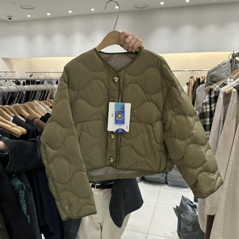 BLUEI-D韓國代購㊣女士新品熱賣推薦時尚真品短款羽絨服鴨絨Blue i-d短款羽絨服