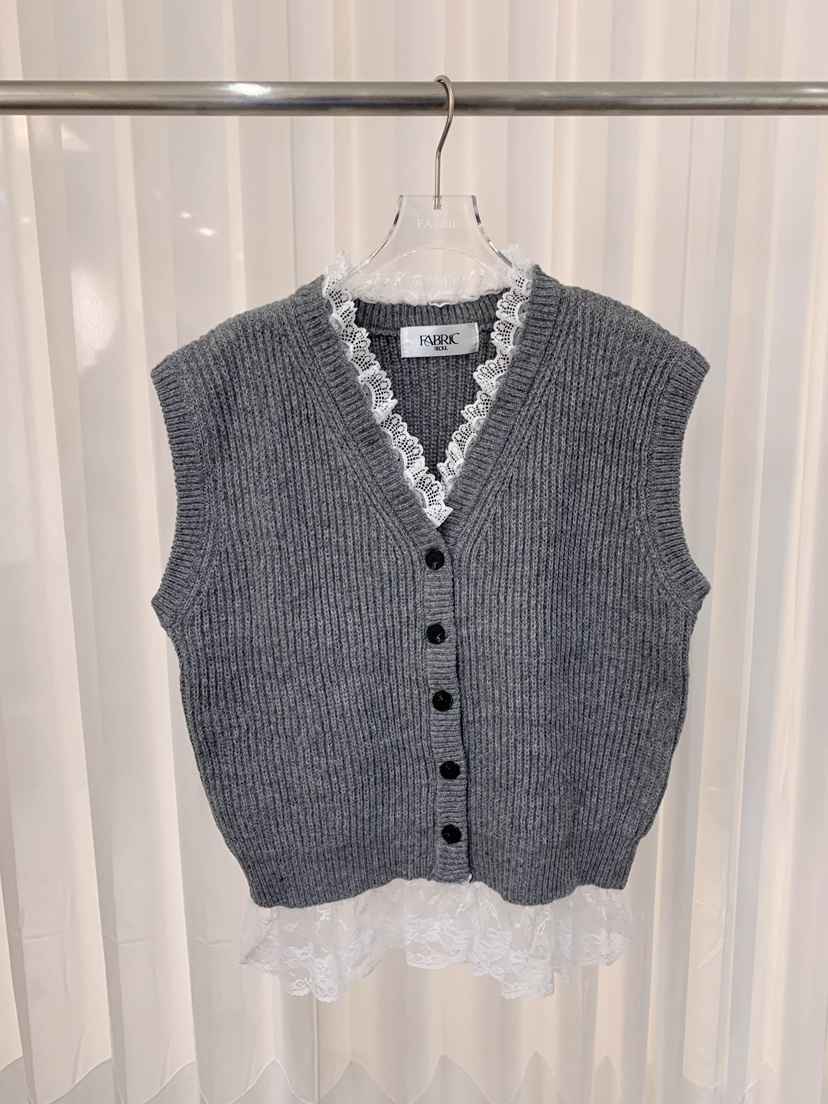 FABRIC韓國直郵㊣女士新款休閑推薦時尚真品人氣25秋冬馬甲FABRIC馬甲