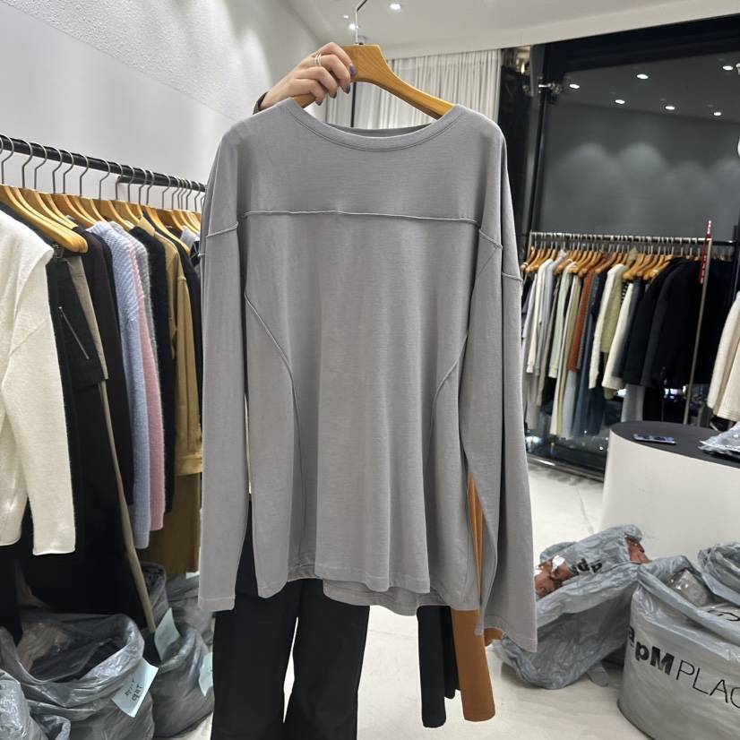 TREND SELLER/G韓國直郵㊣女士新款人氣真品職業推薦長袖T恤G/TREND SELLER長袖T恤