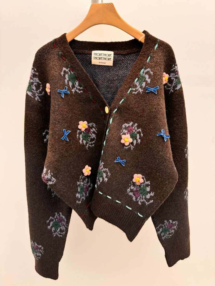 THORE東大門㊣代購女士新品職業推薦25秋冬休閑真品人氣針織衫THORE針織衫