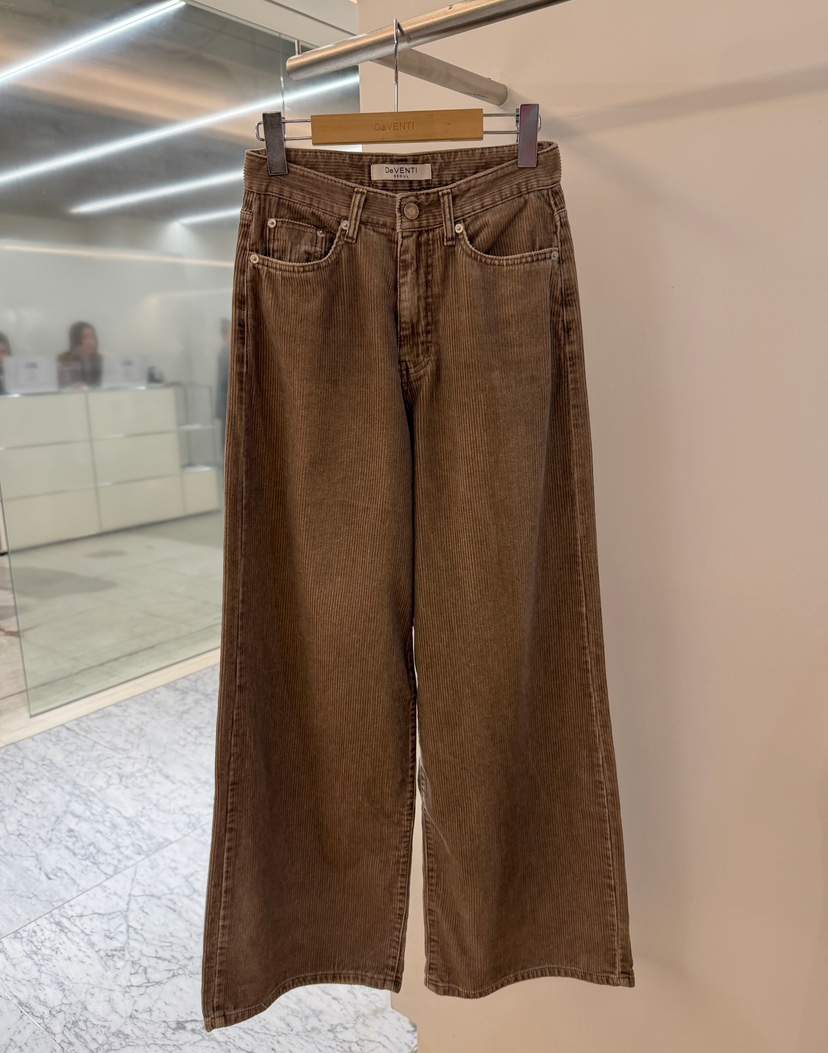 DE VENTI東大門㊣代購女裝新款職業25秋冬推薦牛仔褲燈芯絨DE VENTI牛仔褲