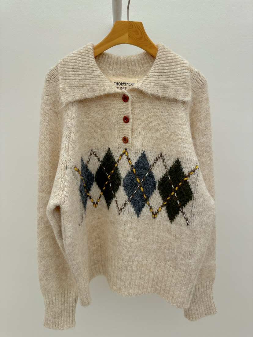 THORE韓國直郵㊣女裝新款職業時尚熱賣真品人氣25秋冬針織衫THORE針織衫