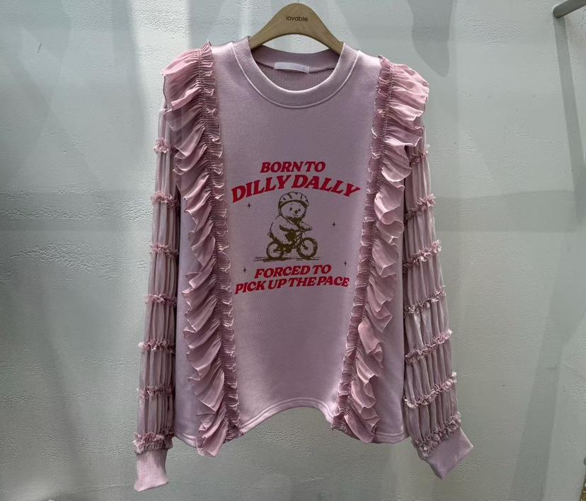 LOVABLE韓國代購㊣女裝新款人氣時尚職業熱賣推薦休閑25秋冬衛衣LOVABLE衛衣