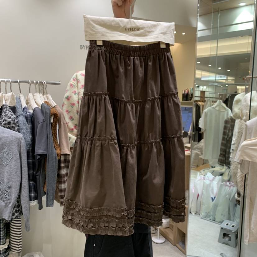 BY FLOW韓國直郵㊣女士新品時尚真品人氣休閑職業熱賣長裙BY FLOW長裙