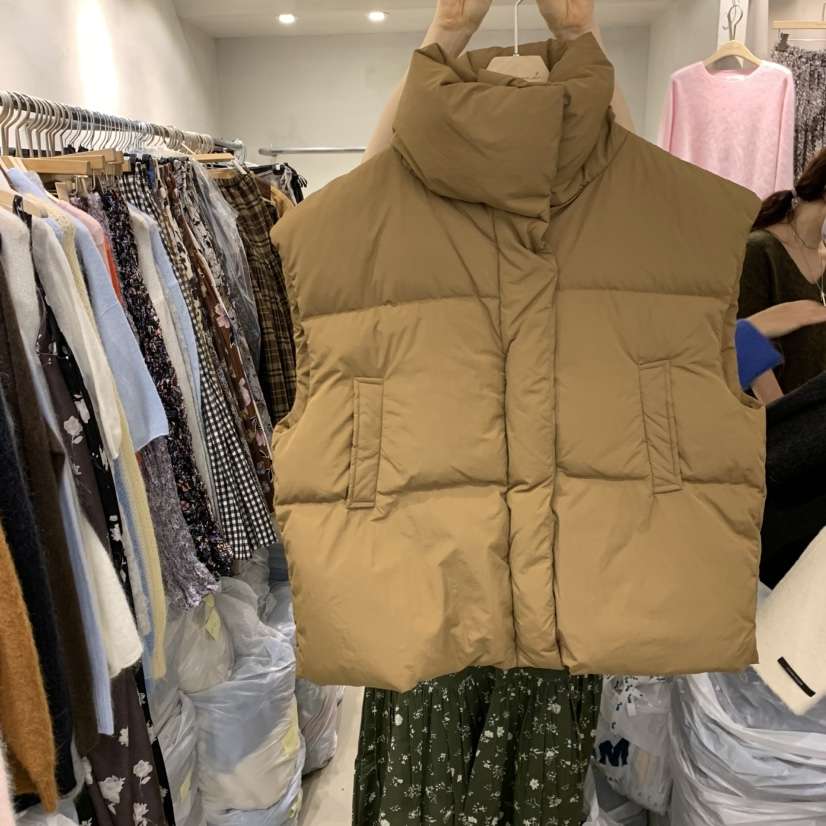 LOGROAD東大門㊣實拍女士新款職業人氣真品熱賣馬甲高領鴨絨LOG ROAD馬甲