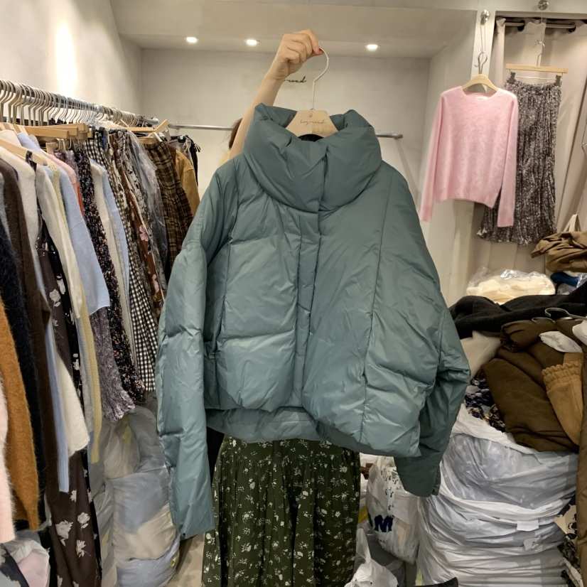 LOGROAD韓國代購㊣女裝新品真品25秋冬休閑短款羽絨服填充絨LOG ROAD短款羽絨服