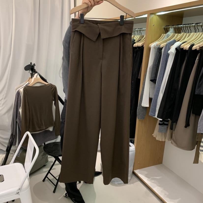 ALOT東大門㊣直郵女裝新款人氣時尚真品25秋冬熱賣推薦休閑褲A LOT休閑褲