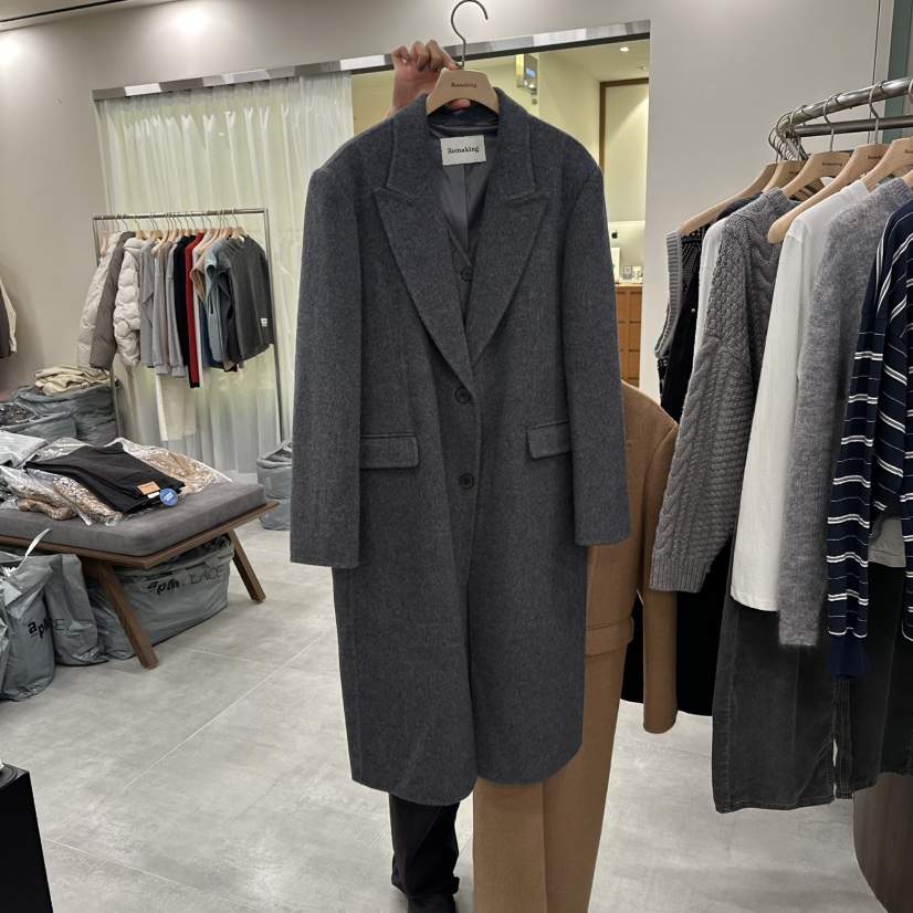 URBANSTORY/REMAKING韓國直郵㊣女裝新品25秋冬中長款大衣Remaking/URBANSTORY中長款大衣