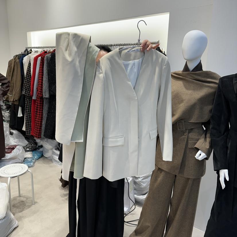 SENSIBLE-S東大門㊣實拍女士新款職業推薦時尚休閑夾克含圍巾SENSIBLE夾克