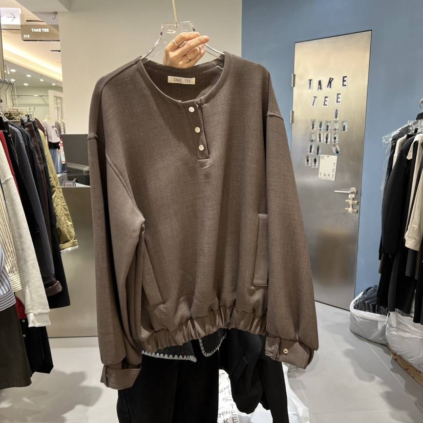 TAKE TEE韓國直郵㊣女裝新款職業休閑25秋冬真品時尚推薦衛衣TAKE TEE衛衣