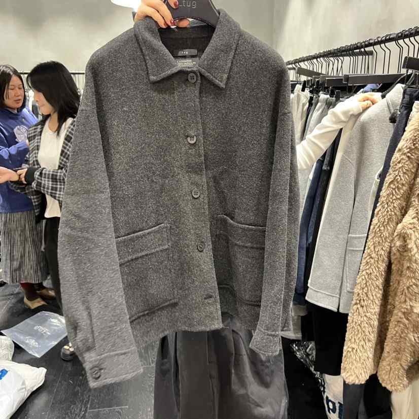 TUG東大門㊣代購女士新款25秋冬人氣真品熱賣職業短款大衣手工TUG短款大衣