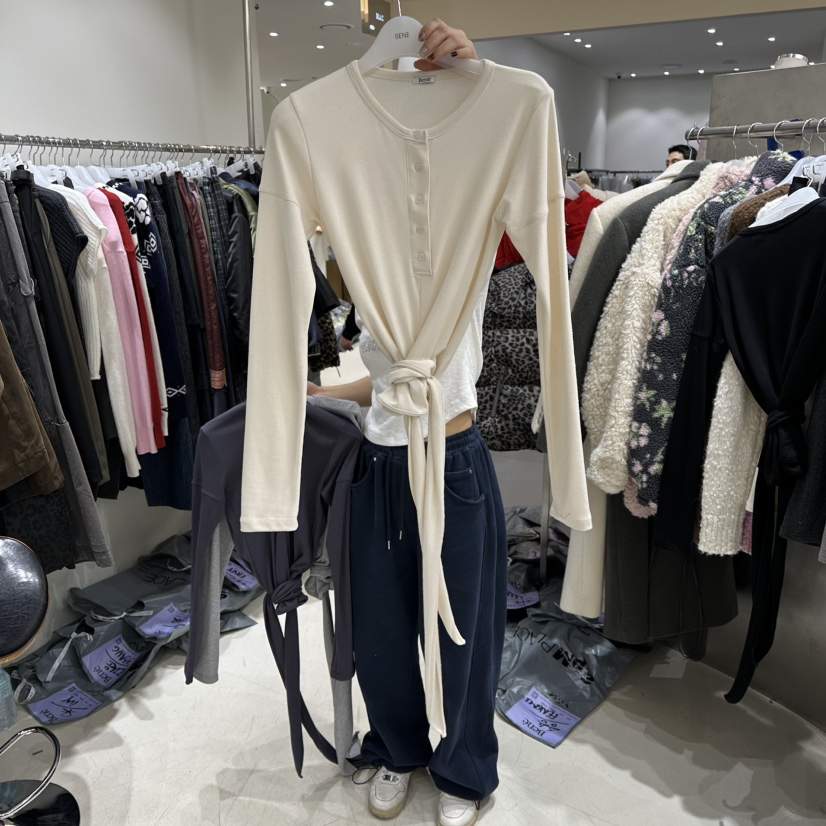 BENE東大門㊣代購女裝新款真品人氣休閑職業推薦25秋冬長袖T恤BENE長袖T恤